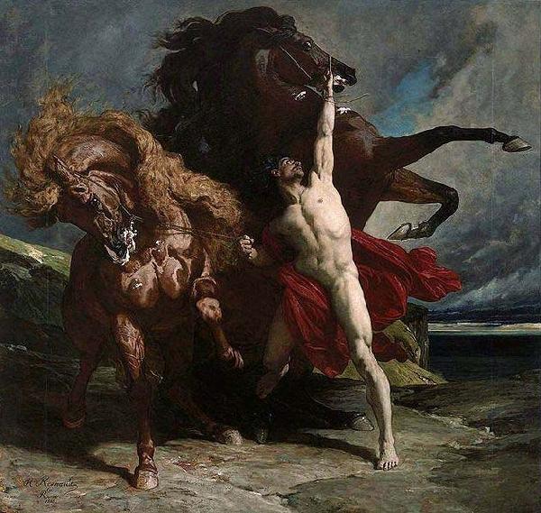  Automedon with the Horses of Achilles